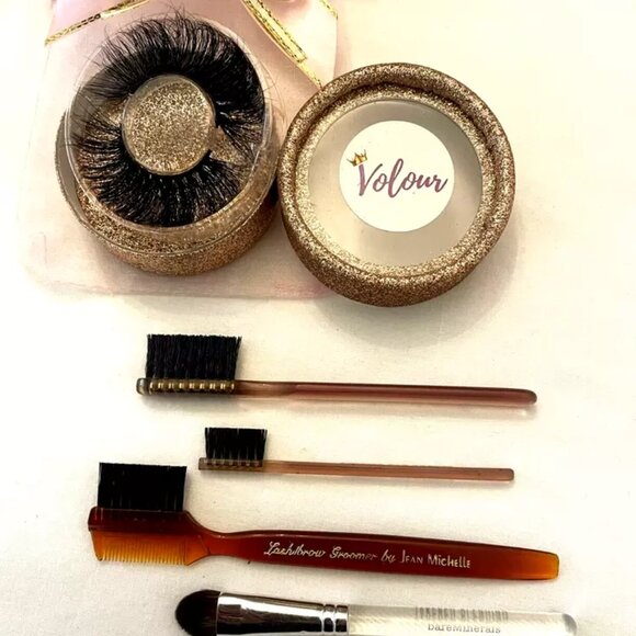 14 +Mix lot of Makeup Cosmetics Fake Eyelashes Mirror Eyebrow Pencil Applicators - Picture 4 of 14